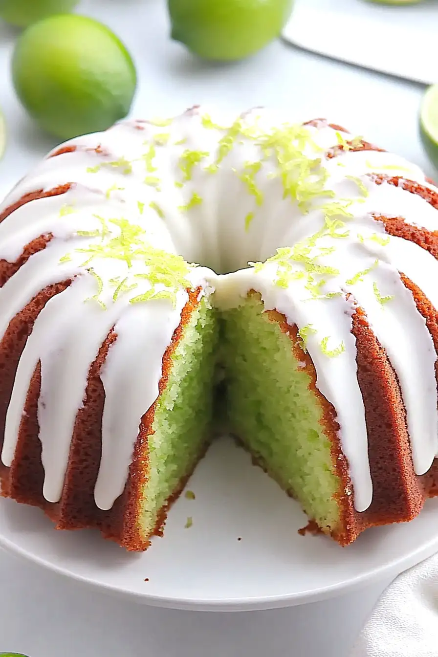 Sweet & Tangy Key Lime Bundt Cake