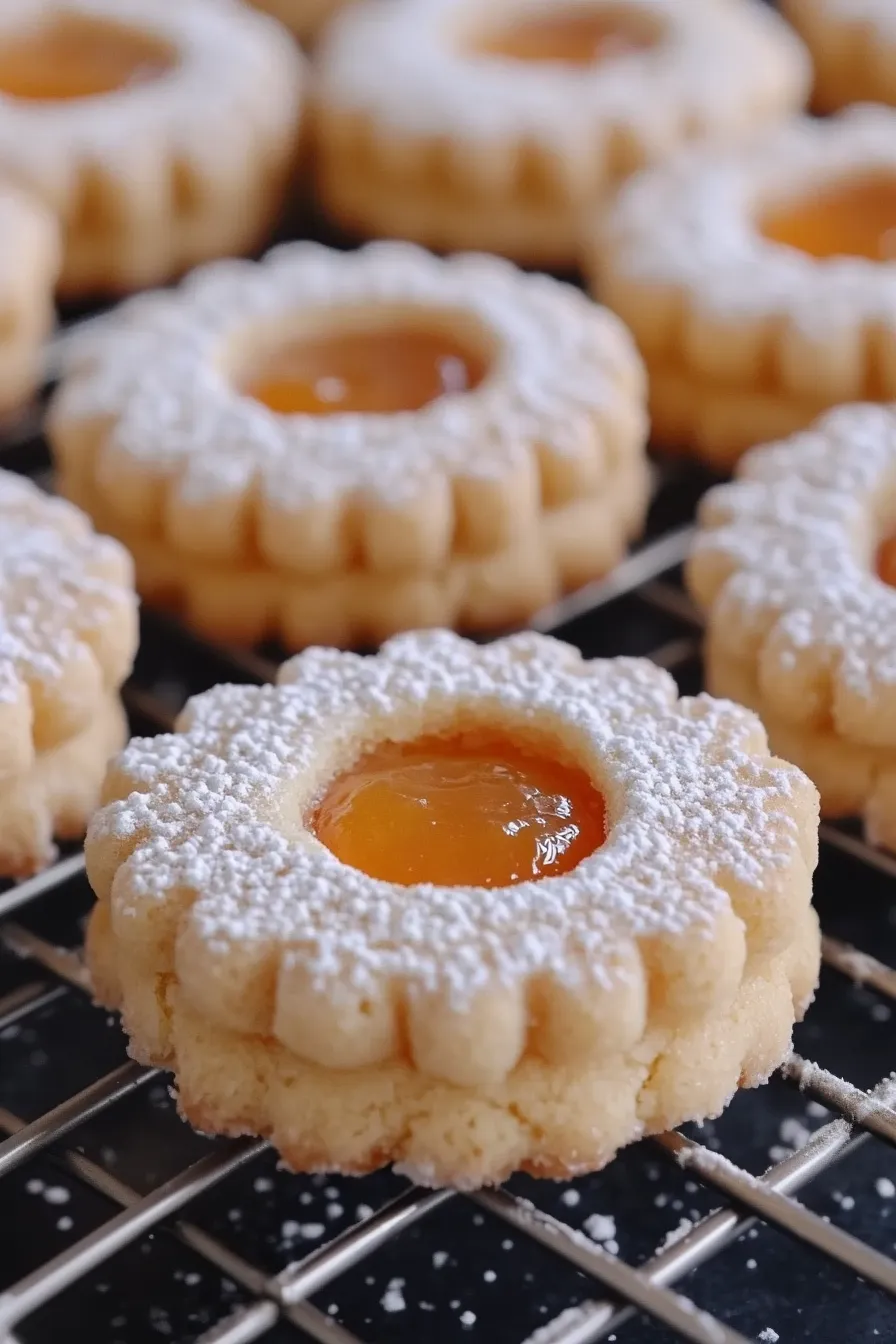Quick Apricot Jam Cookies