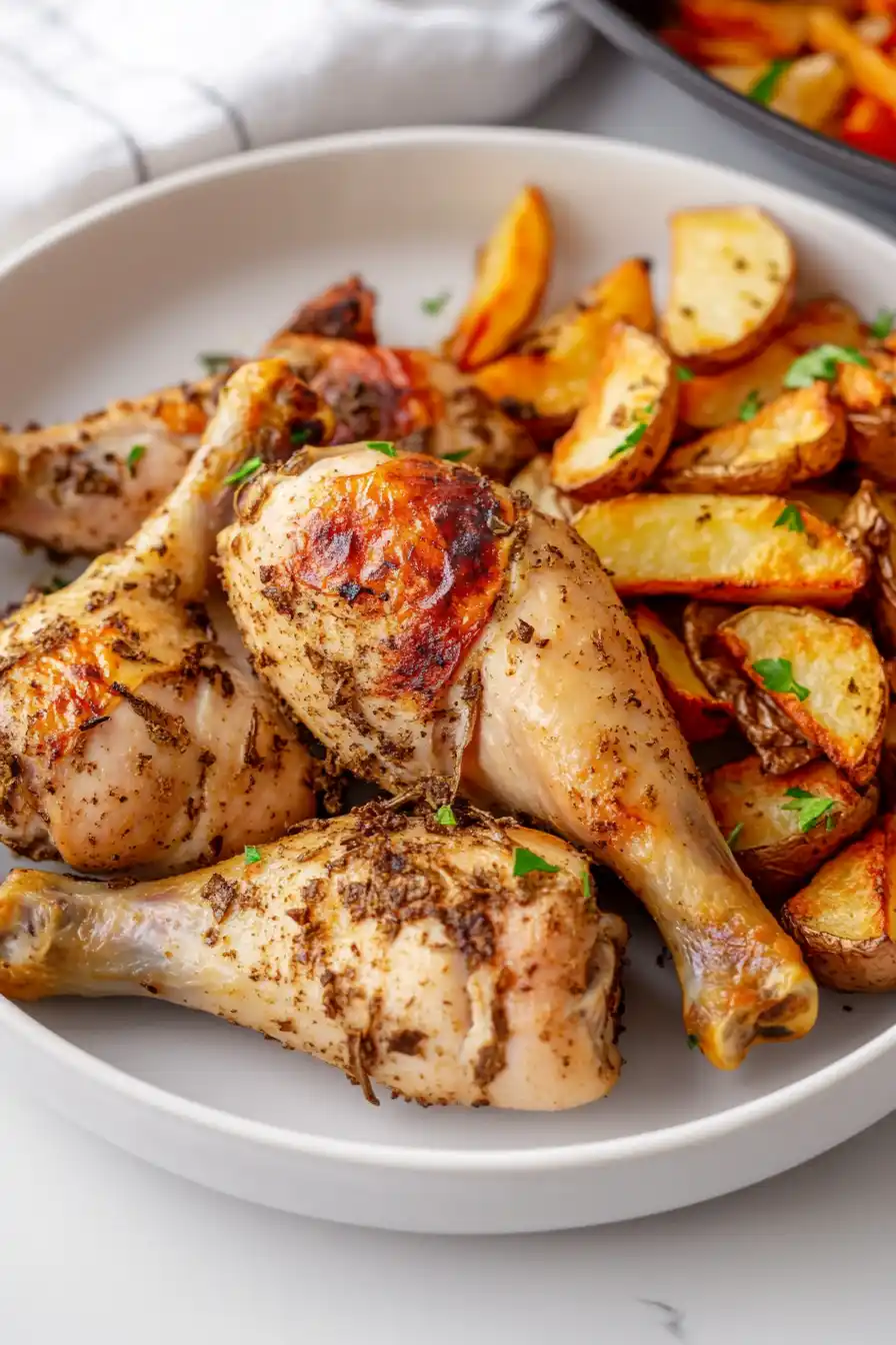 Quick Chicken with Potato Wedges