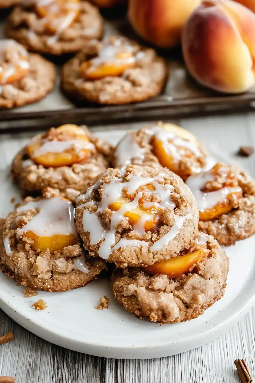 Tasty Peach Cobbler Cookies