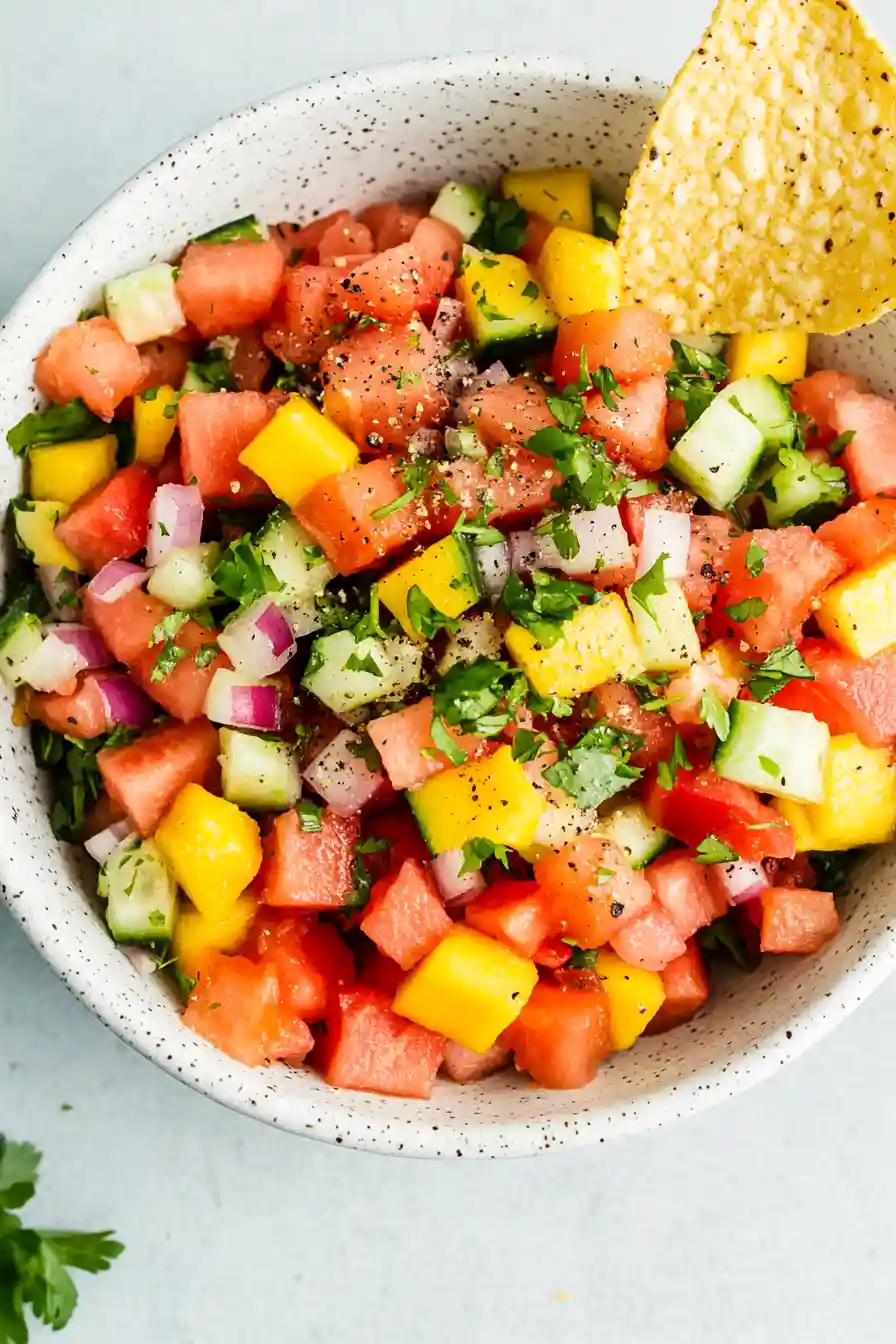 Spicy Watermelon Mango Salsa