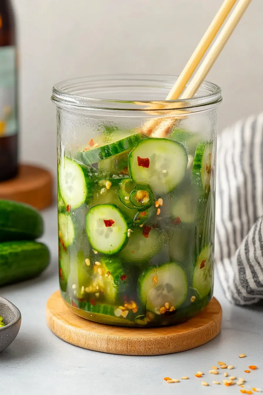 Refreshing Logan's TikTok Cucumber Salad