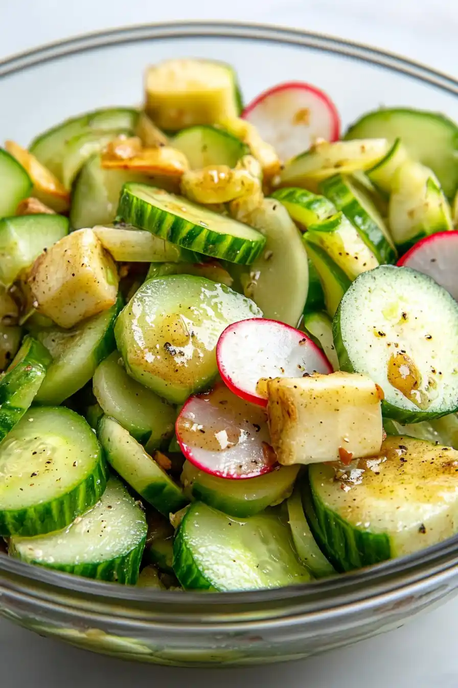 Crispy Cucumber Salad with Balsamic Vinegar
