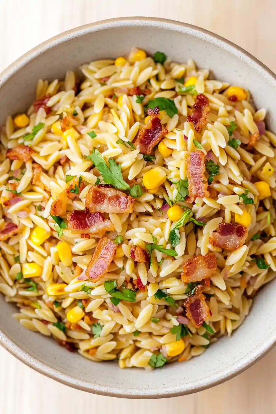 Easy Corn and Bacon Pasta Salad