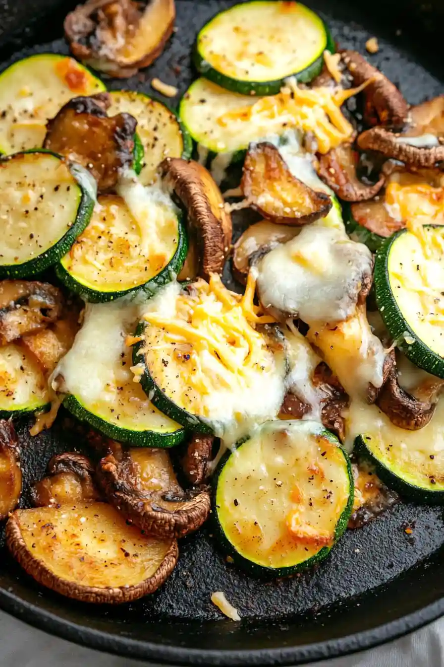 Flavorful Blackstone Zucchini and Mushrooms