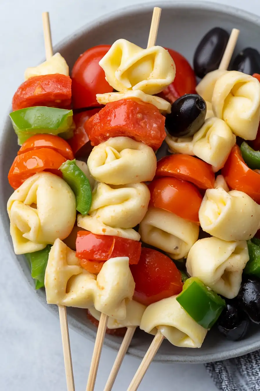 Tasty Pasta Salad on a Stick
