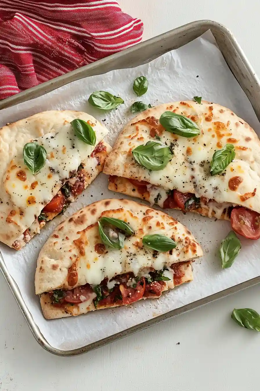 Quick Flatbread Pizza Sandwich