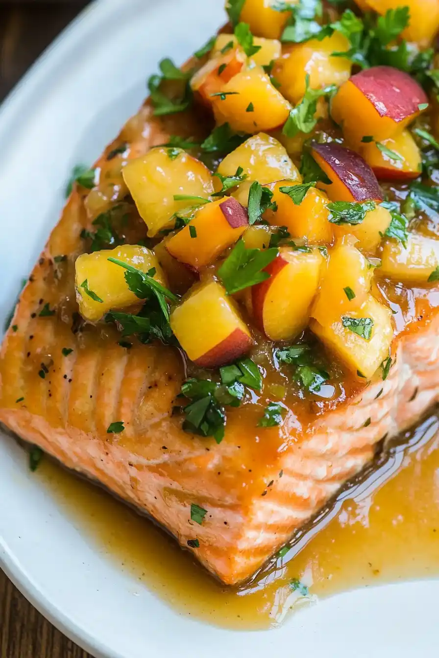 Flavorful Salmon with Peach Salsa