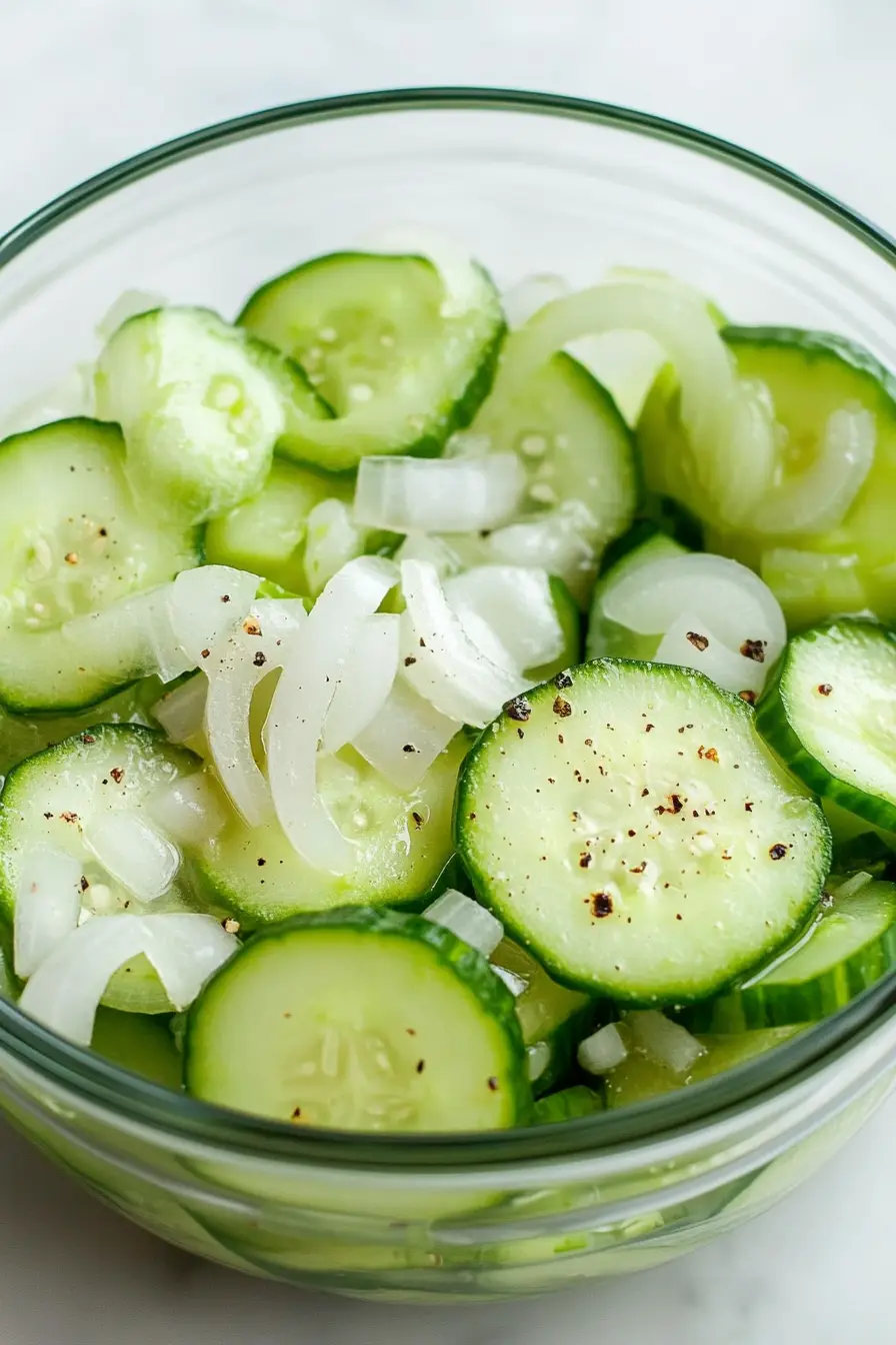 Easy Apple Cider Vinegar Cucumber Salad