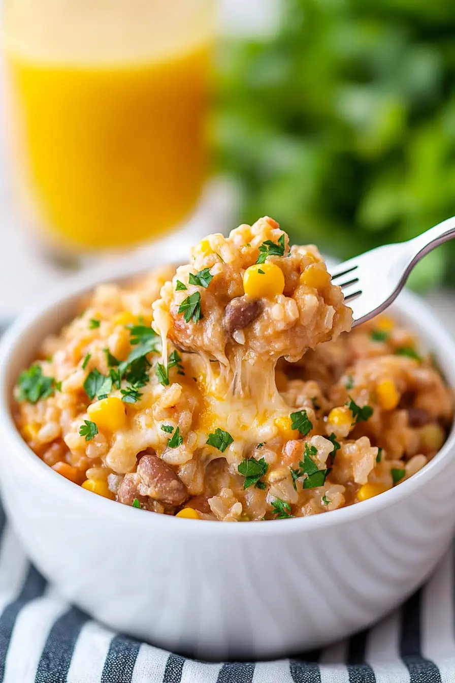Easy Refried Beans and Rice