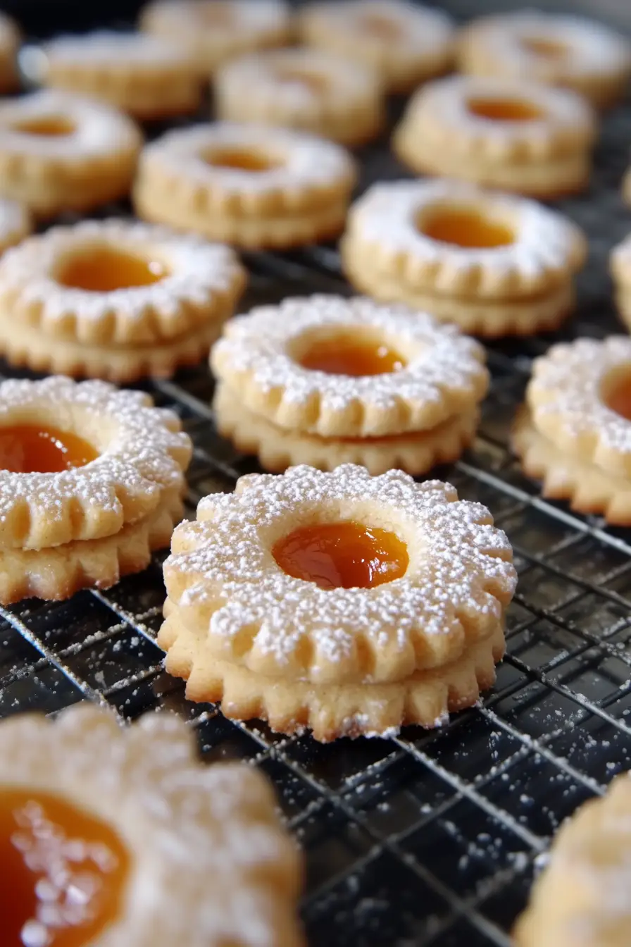 Quick Apricot Jam Cookies