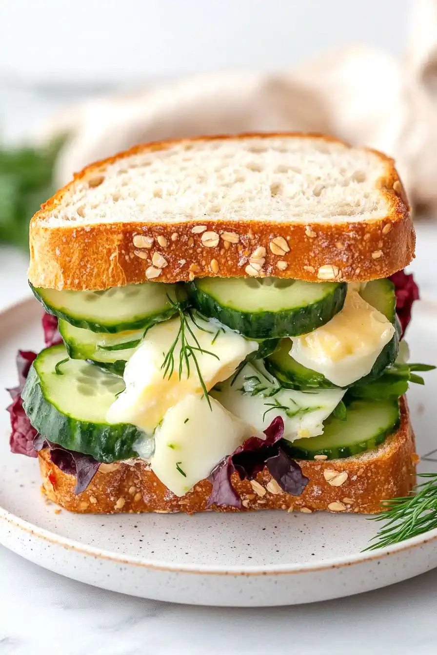 Quick Egg and Cucumber Sandwiches