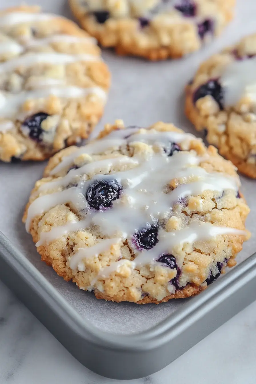 Healthy Gluten Free Blueberry Cookies