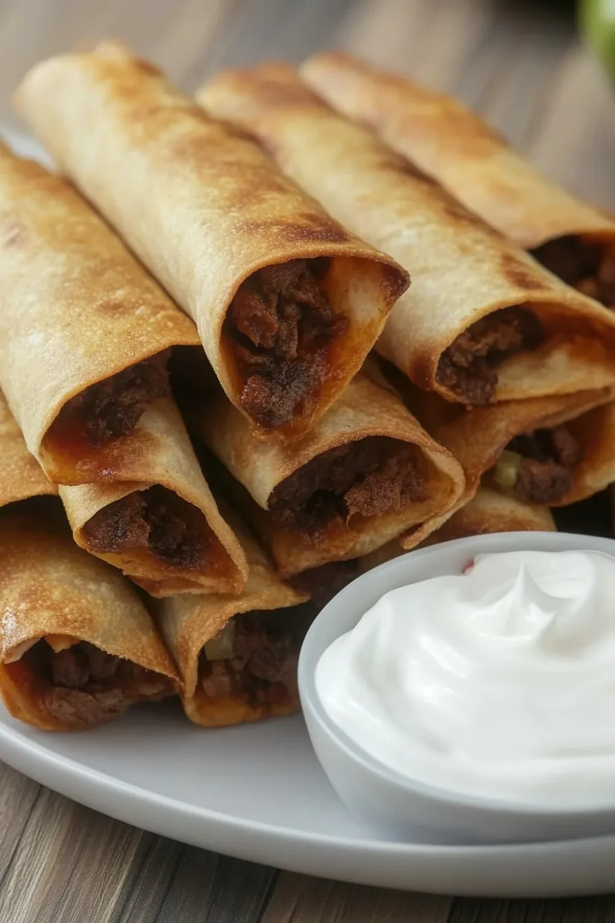 Healthy Beef Taquitos