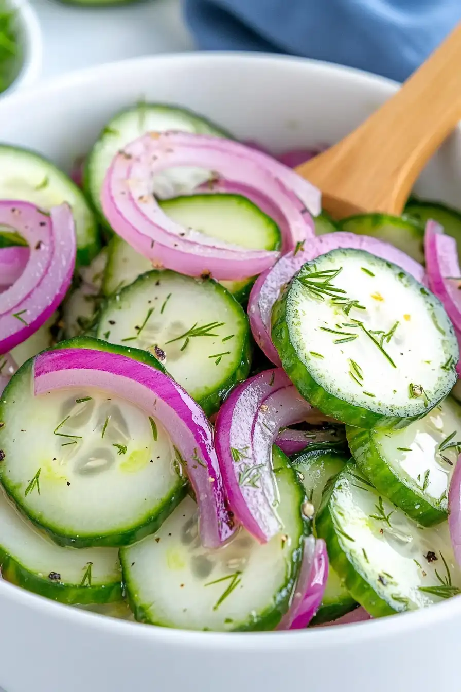 Easy Cucumber Onion Salad