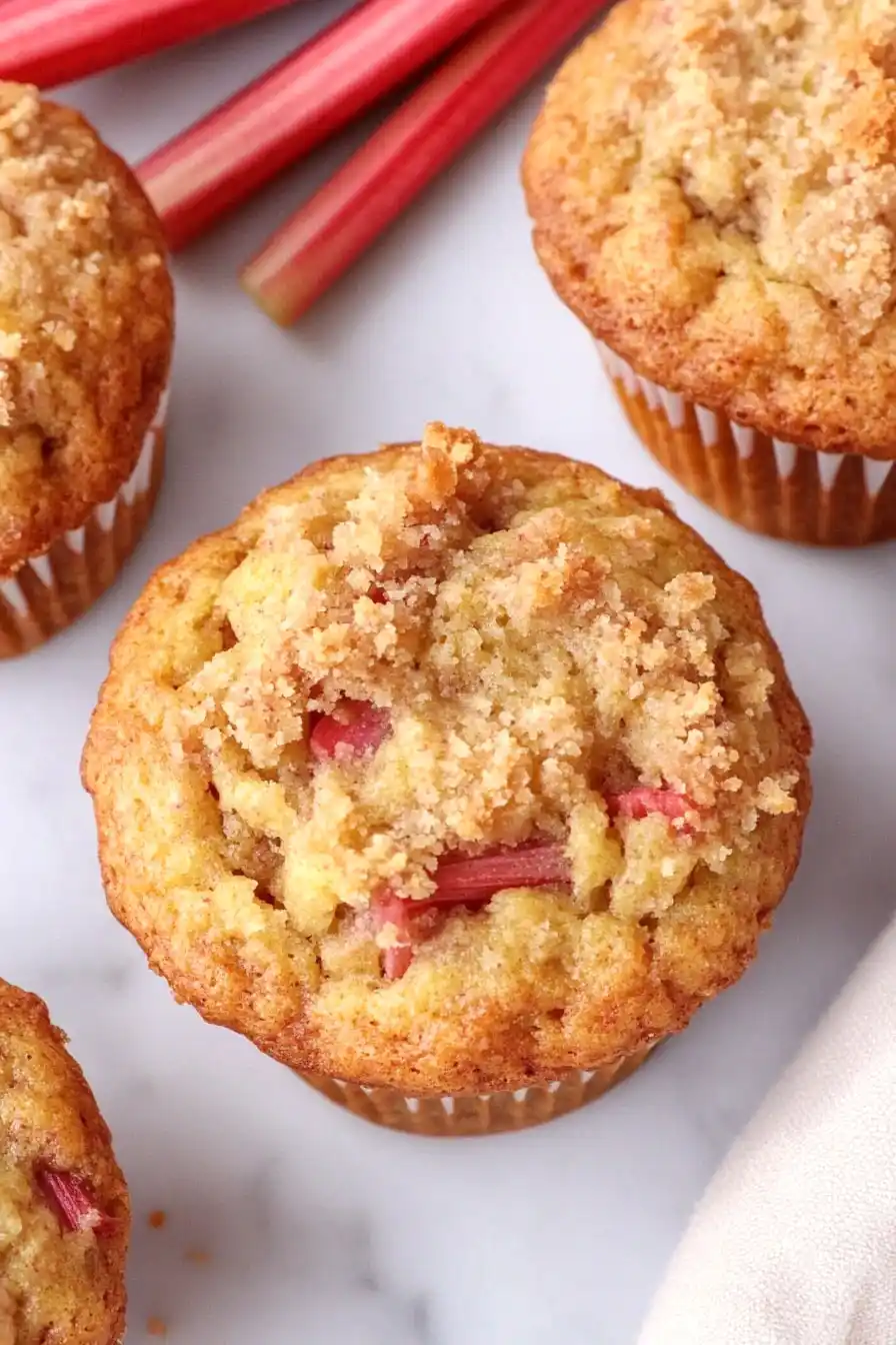 Quick Rhubarb Muffins