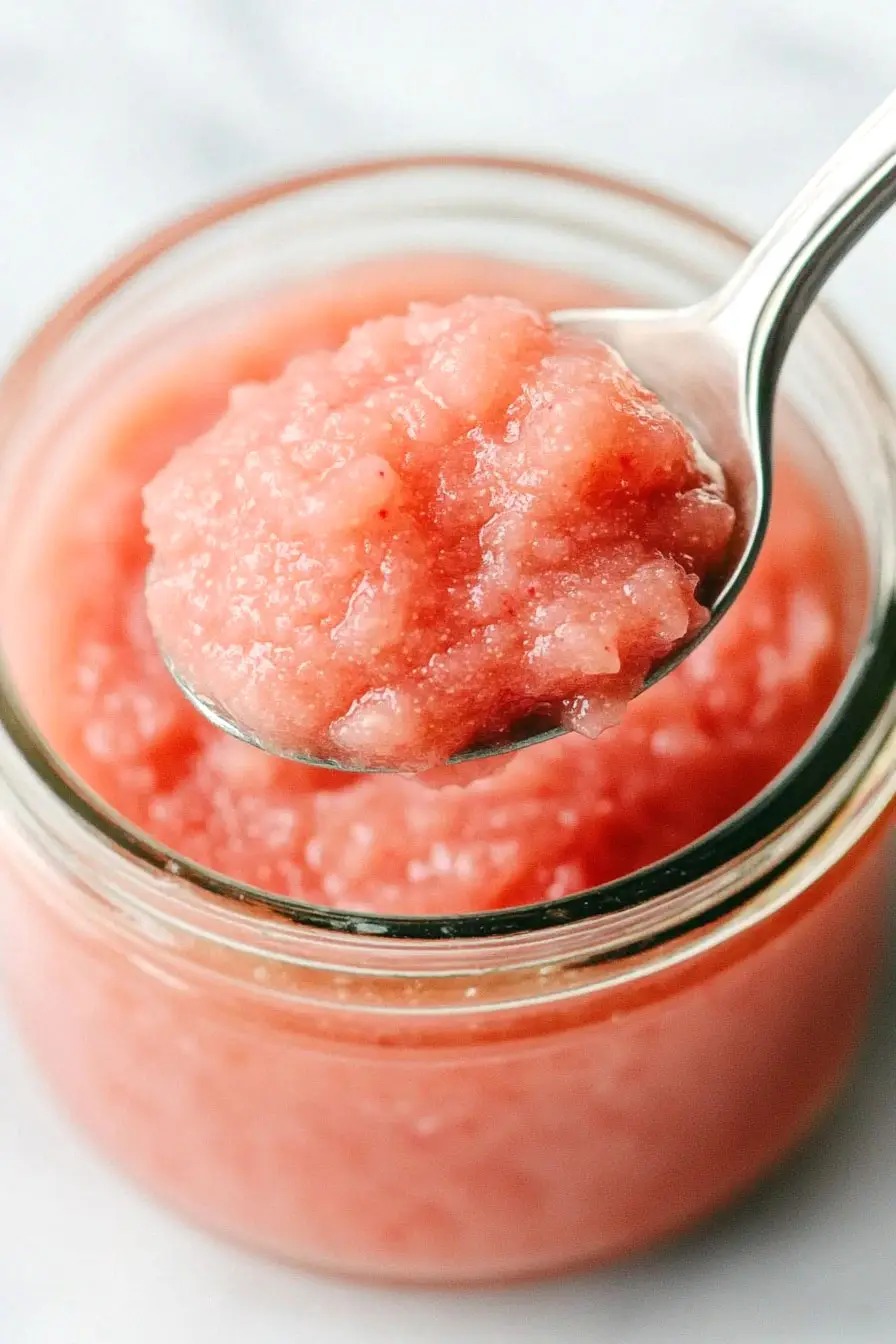Quick Rhubarb Applesauce
