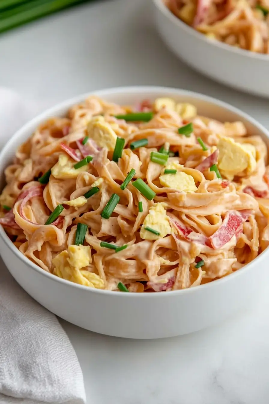 Easy Egg Noodle Pasta Salad