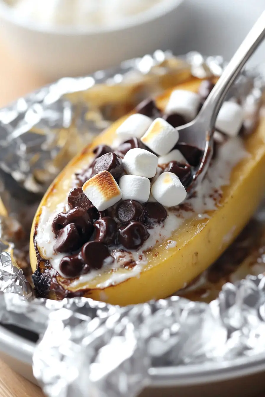 Juicy Campfire Banana Splits