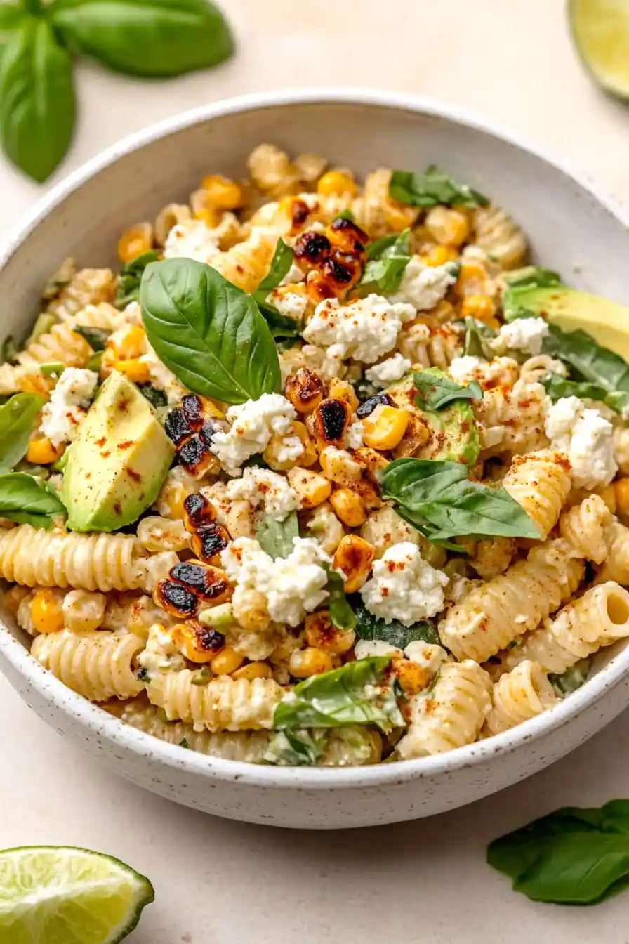 Creamy Street Corn Pasta Salad