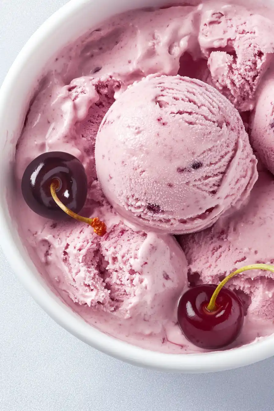 Tasty Ninja Creami Cherry Ice Cream