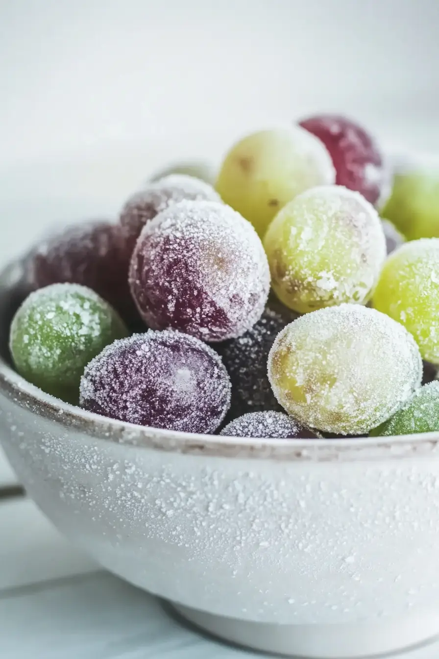 Easy Frozen Grapes Treat