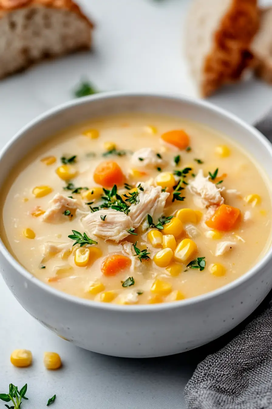 Simple Crockpot Corn Soup