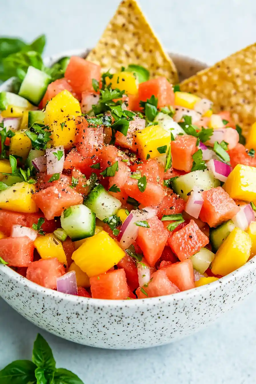 Spicy Watermelon Mango Salsa