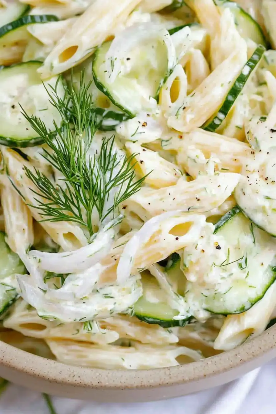 Healthy Cucumber Pasta Salad