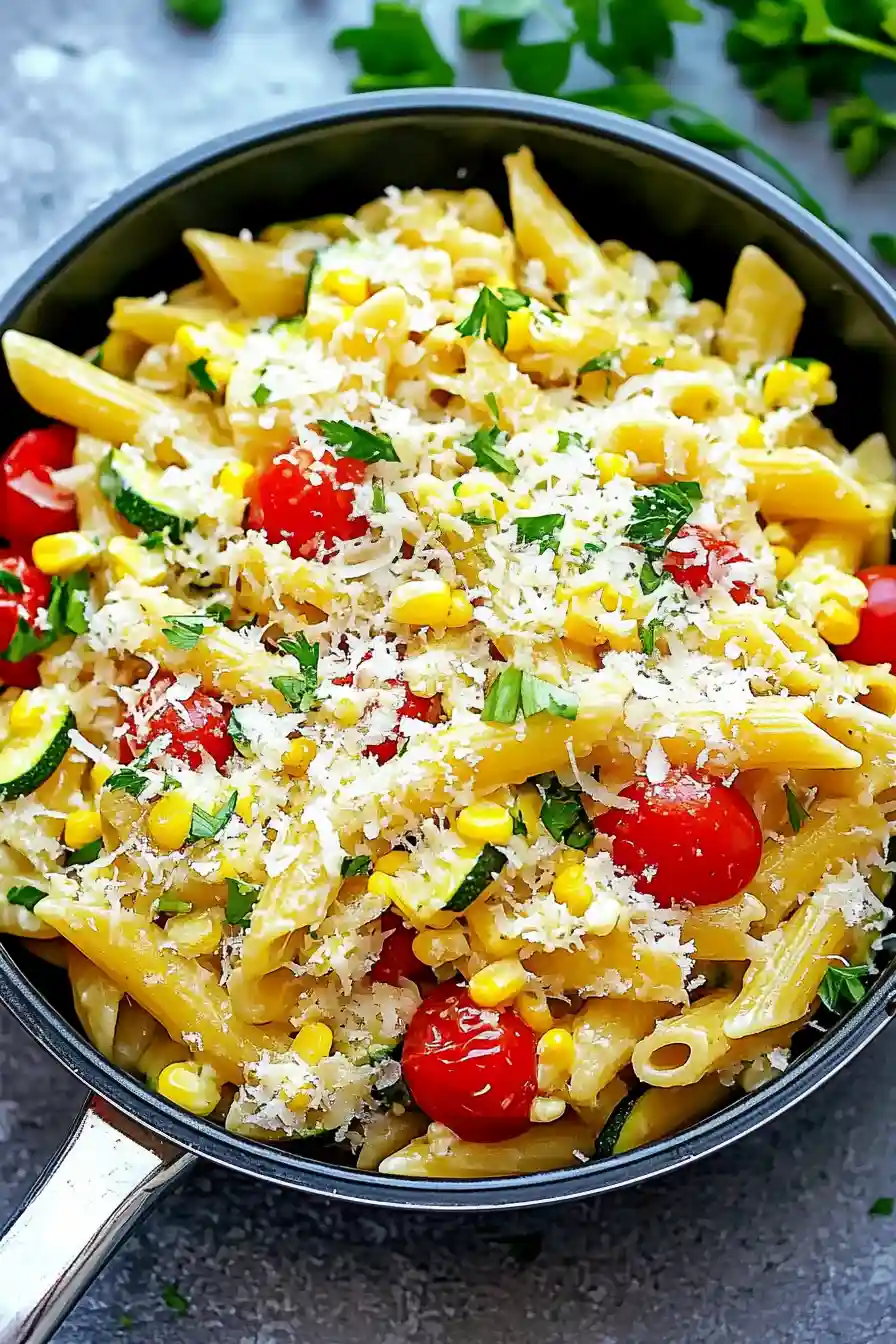Delicious Grilled Vegetable Pasta Primavera
