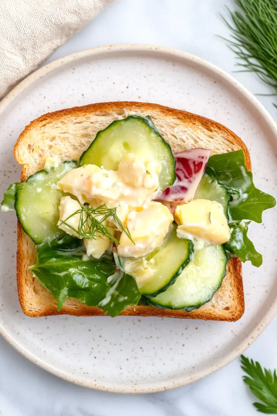 Quick Egg and Cucumber Sandwiches