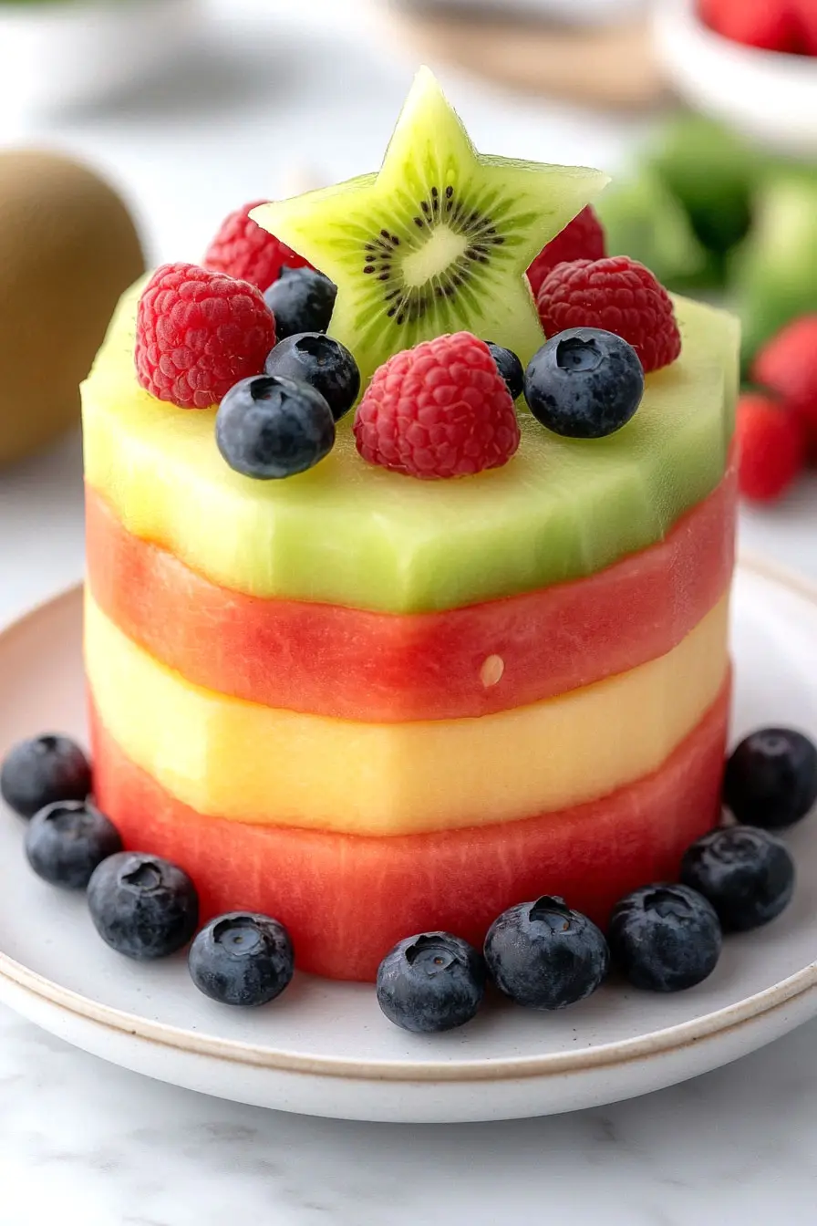 Juicy Watermelon Fruit Cake
