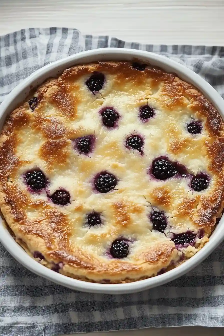 Healthy Blackberry Cobbler