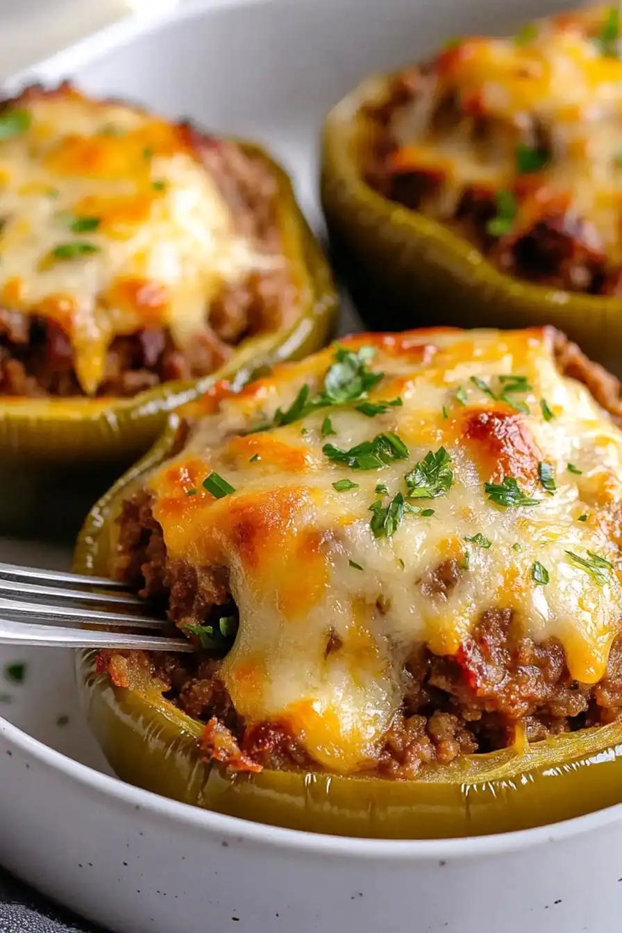 Delicious Keto Low Carb Stuffed Bell Peppers