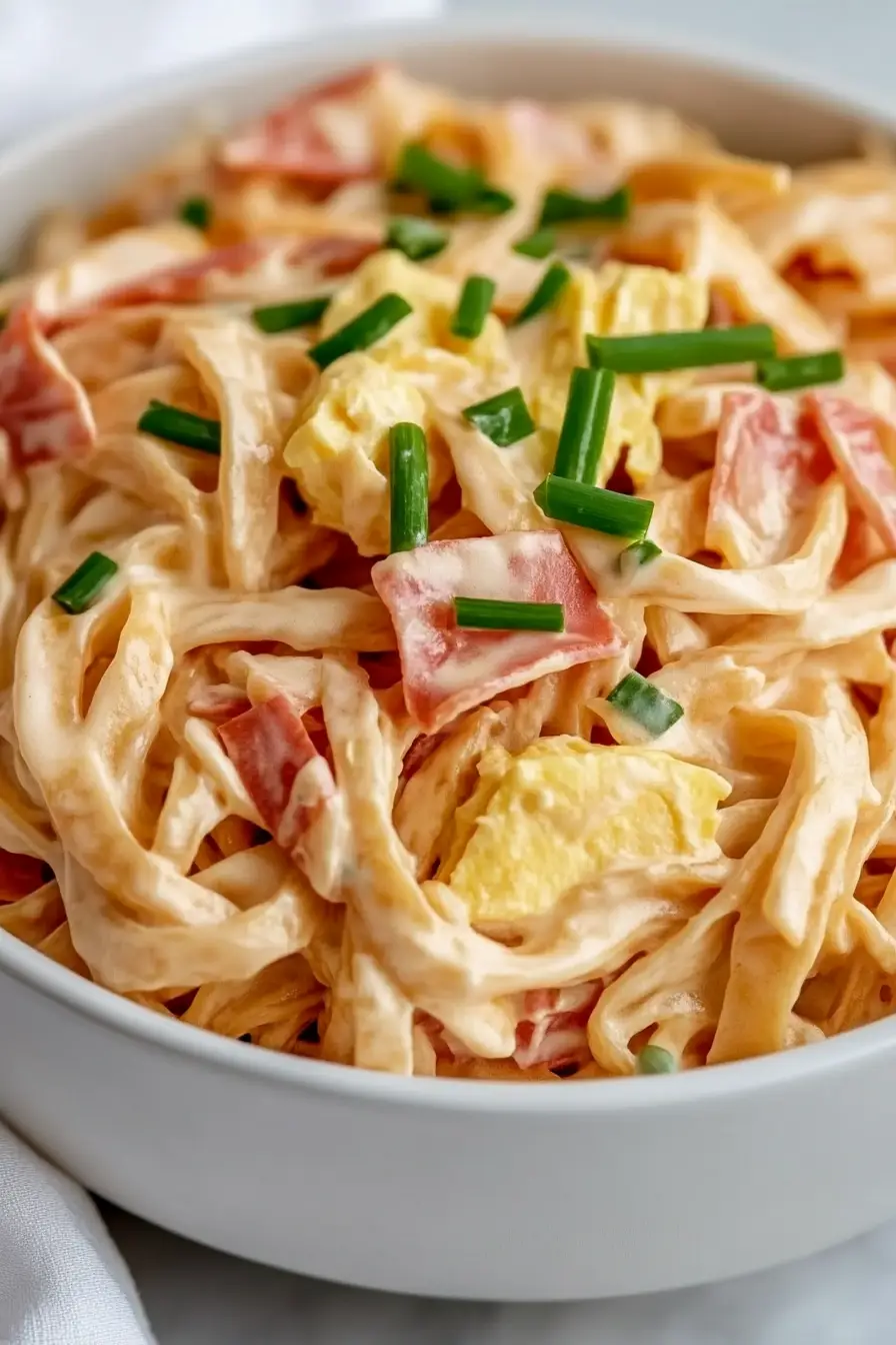 Easy Egg Noodle Pasta Salad