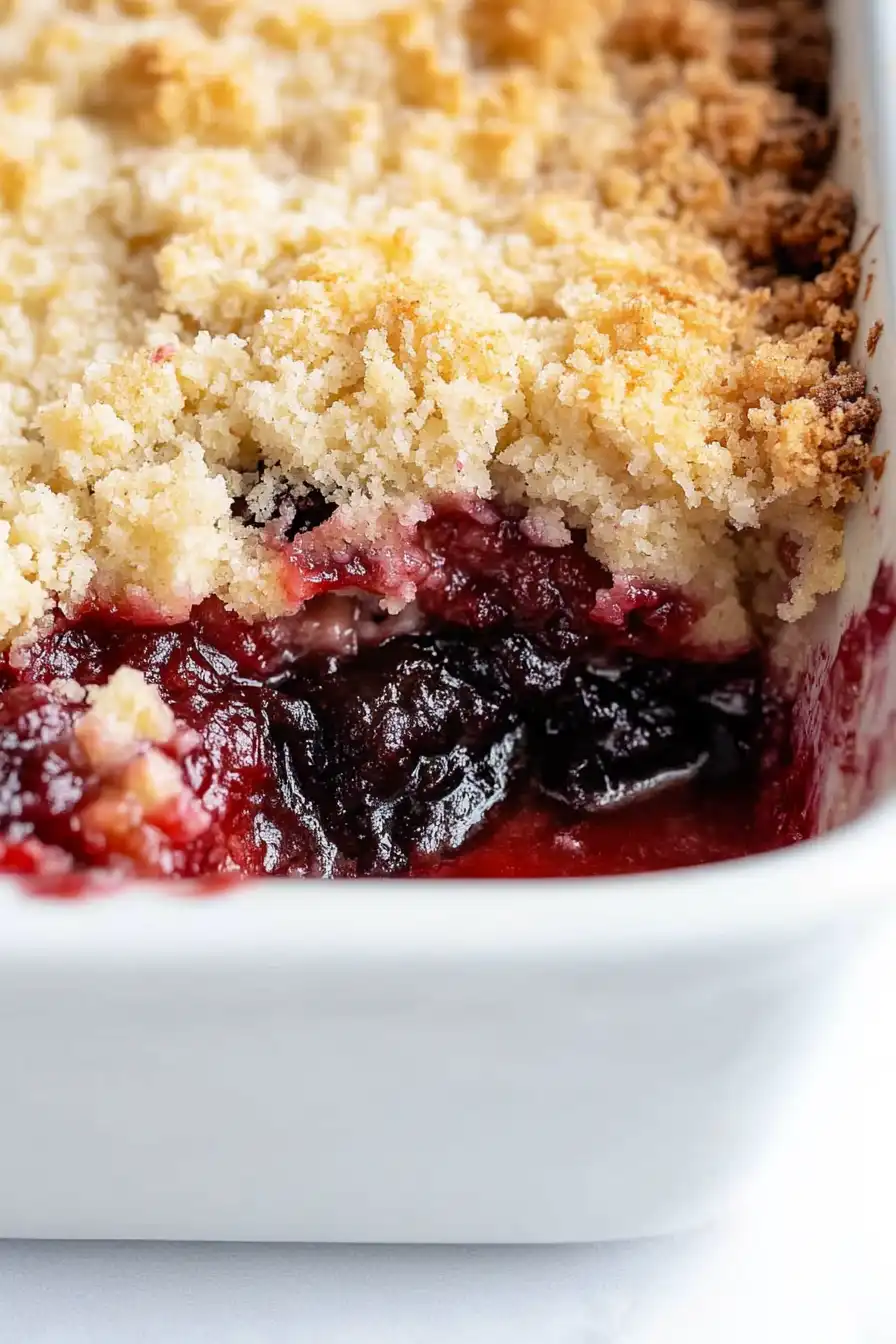 Juicy Cherry Cobbler with Cake Mix