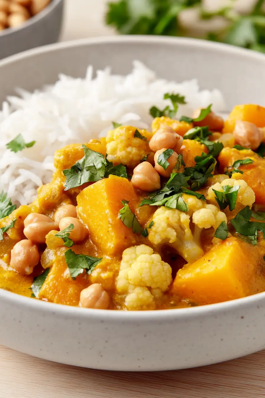 Healthy Butternut Squash Yellow Curry