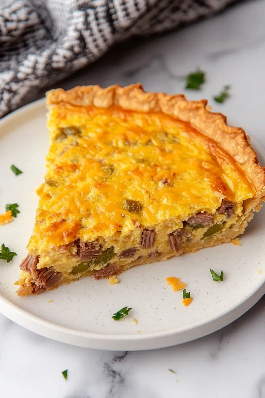 Fluffy Roast Beef Quiche