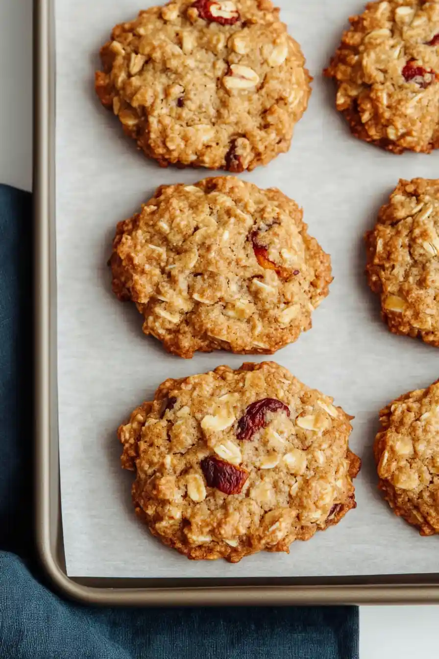 Healthy Oatmeal Apricot Pecan Cookies
