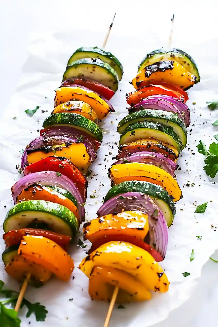 Colorful Grilled Veggie Skewers