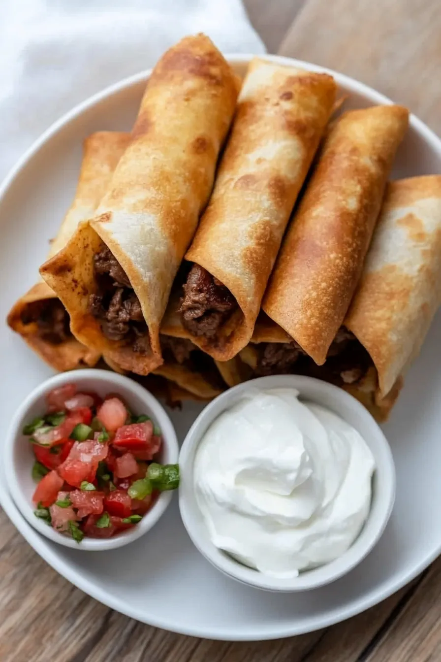 Healthy Beef Taquitos