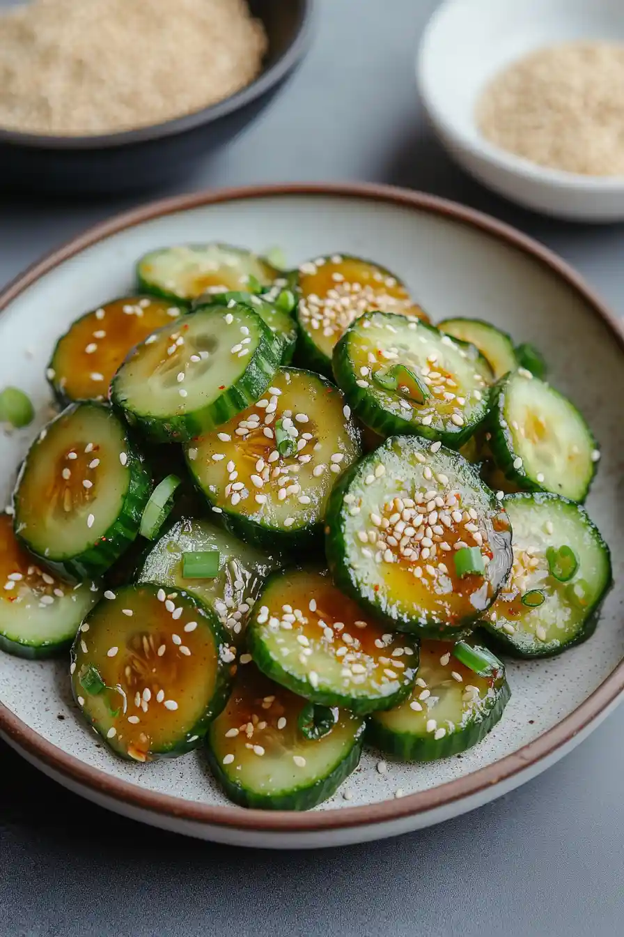 Spicy Korean Gochujang Cucumber Salad
