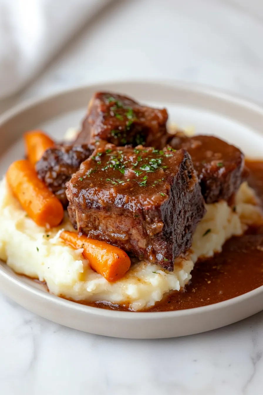 Tender Crock Pot Beef Short Ribs