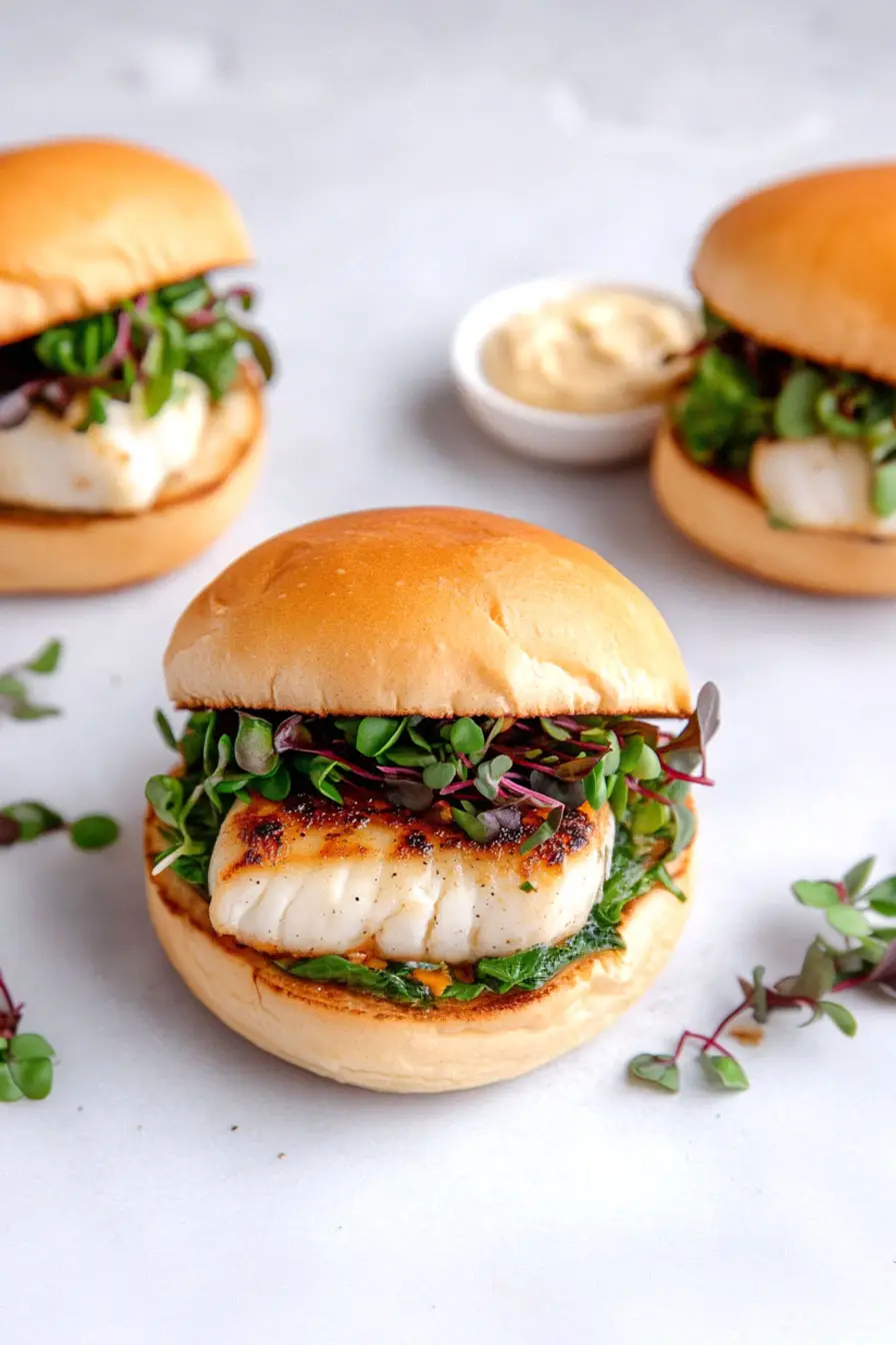 Savory Halibut Burgers Recipe