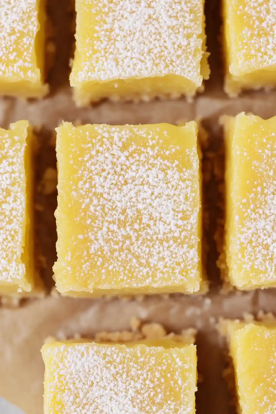 Zesty Lemon Bars with Almond Shortbread Crust
