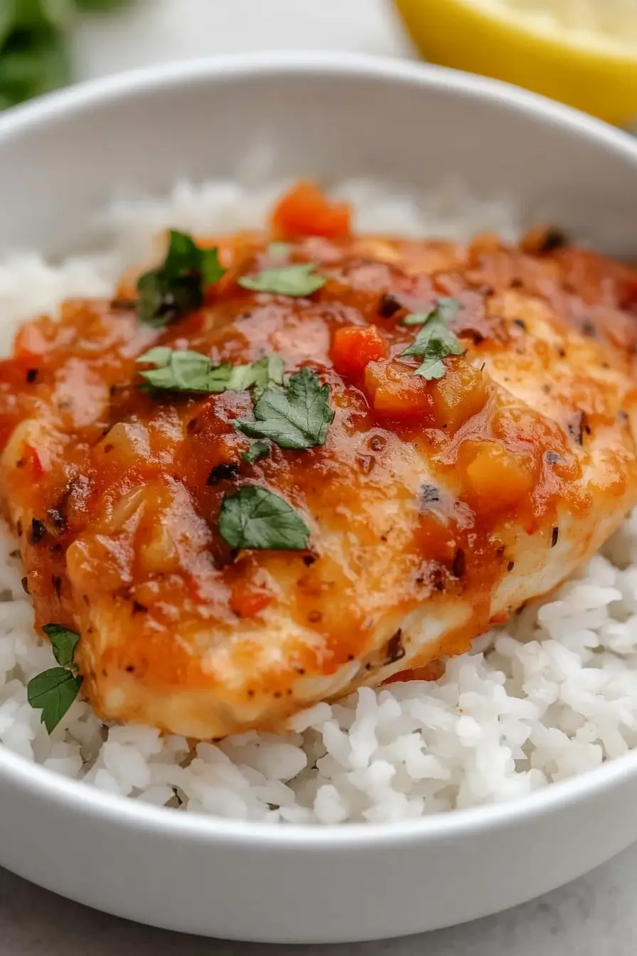 Healthy Tilapia Rice Bowl