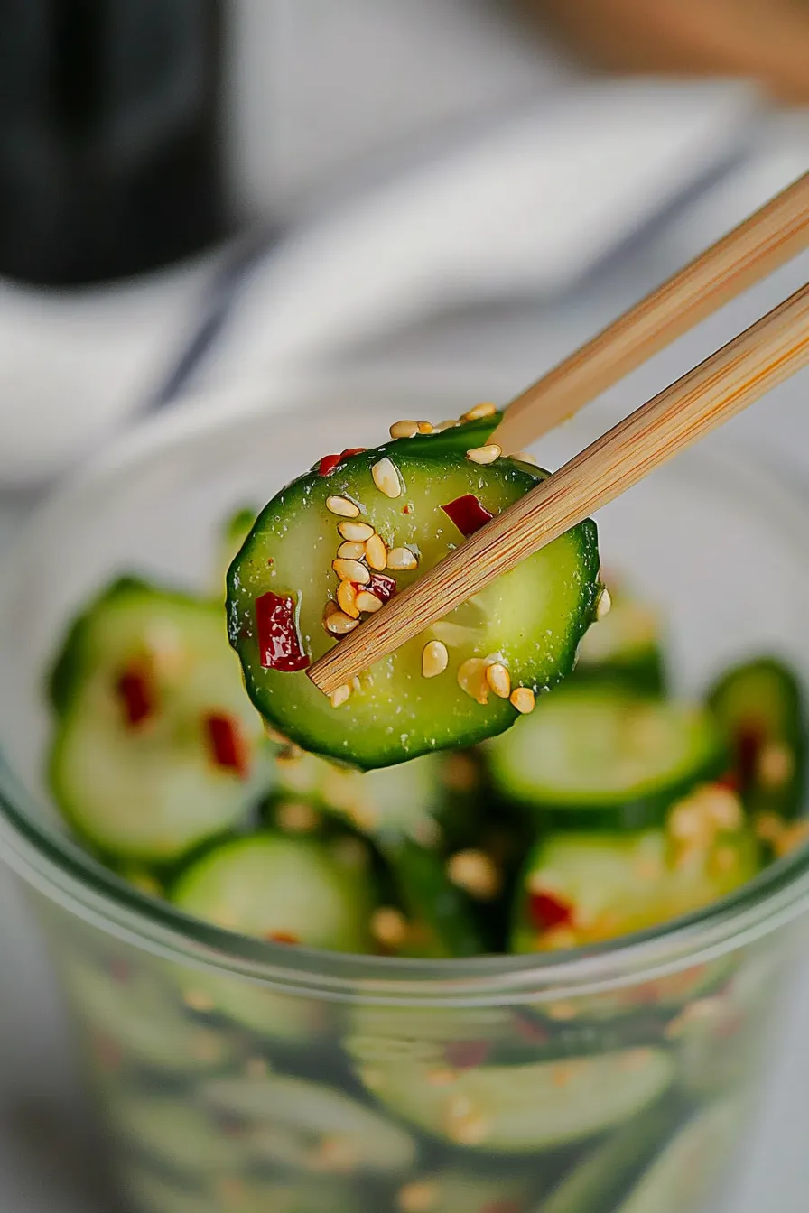 Refreshing Logan's TikTok Cucumber Salad