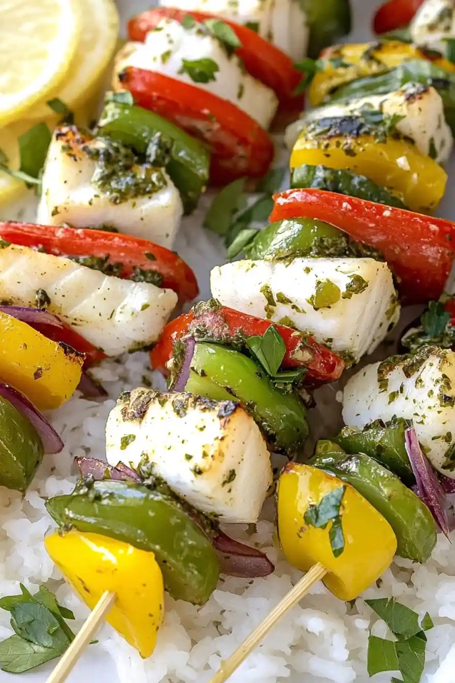 Flavorful Halibut Kabobs