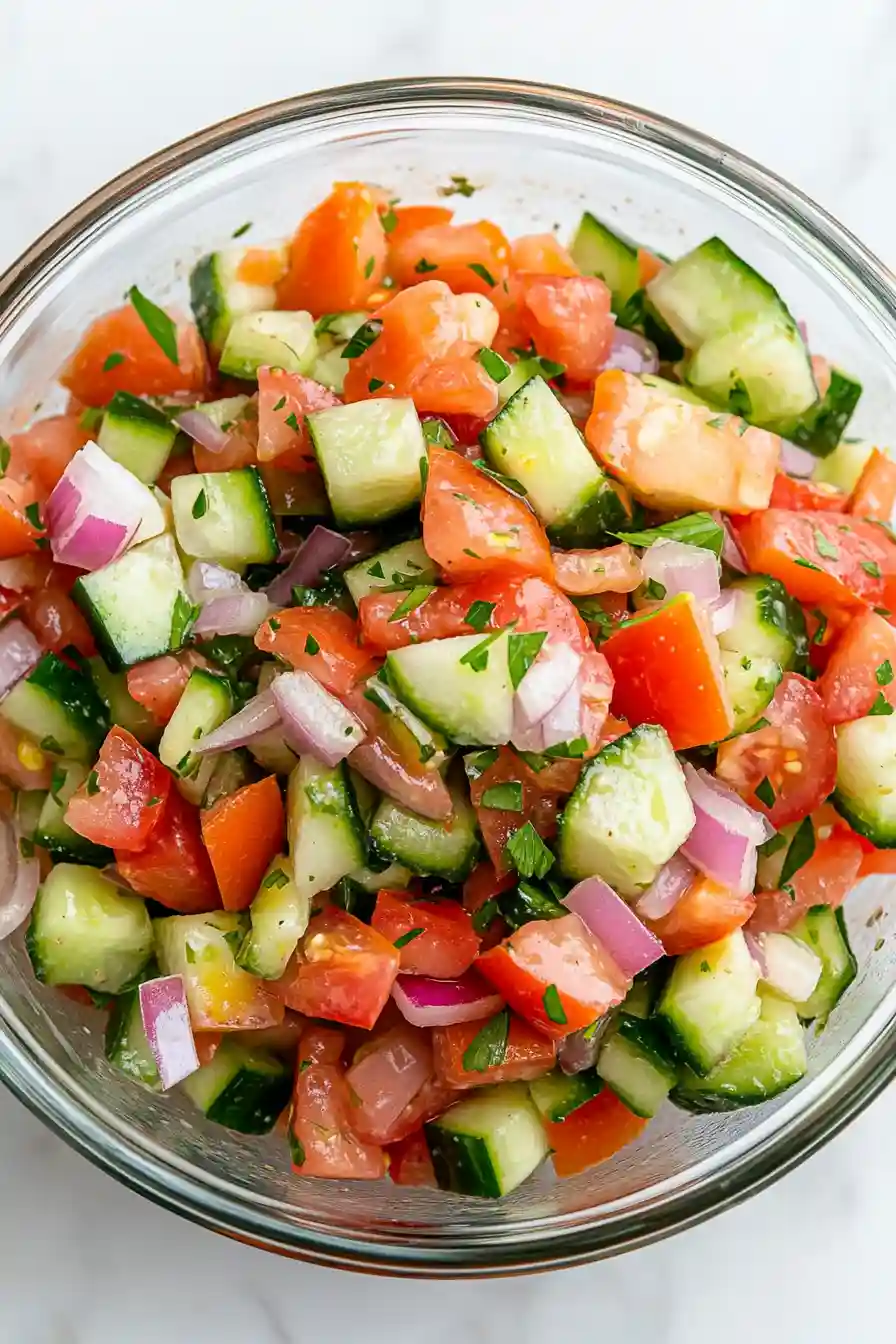 Quick Italian Cucumber Salad