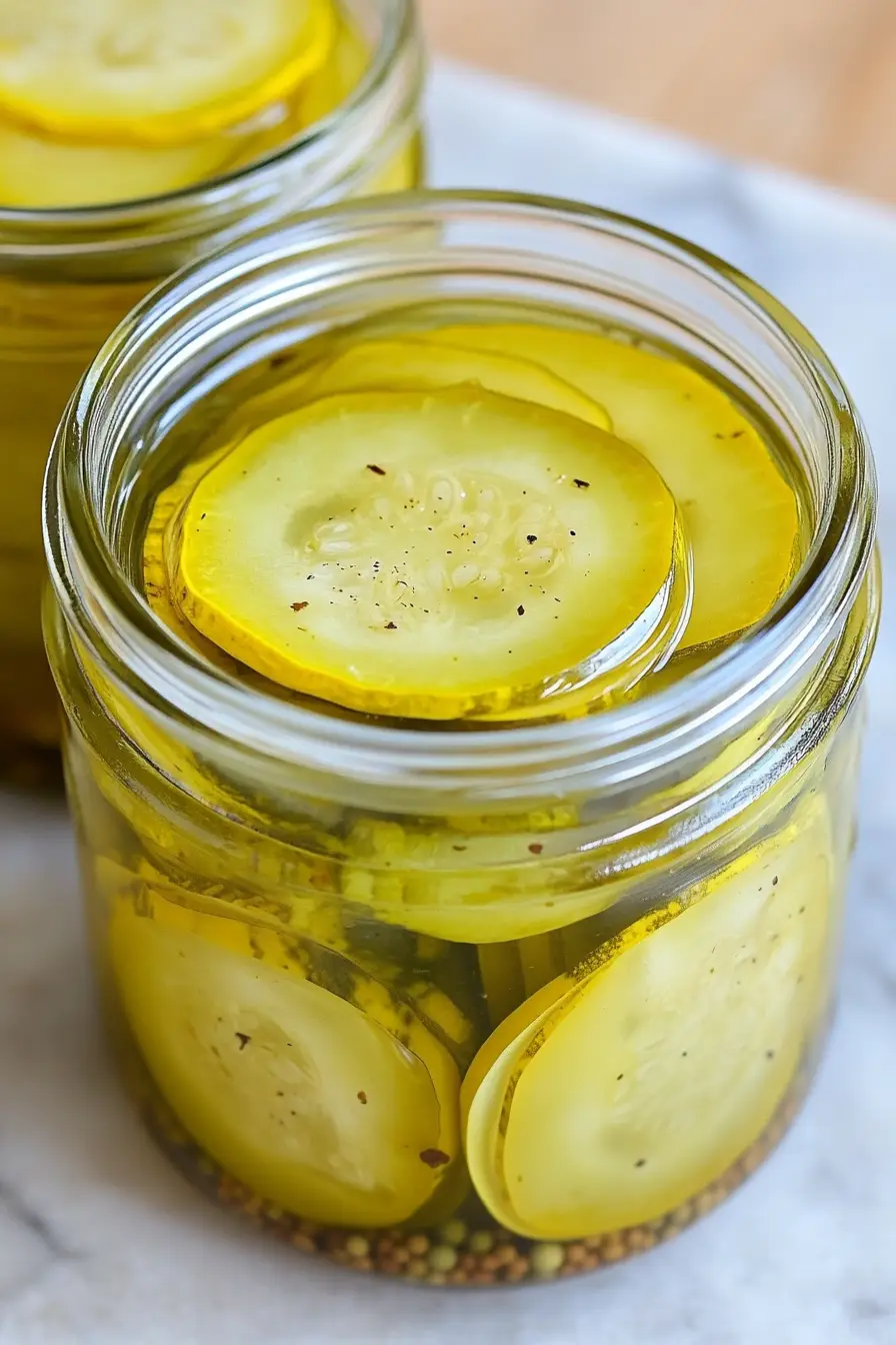 Tasty Yellow Squash Bread and Butter Pickles